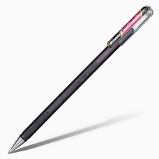 Ручка гелевая Pentel "Hybrid Dual Metallic" хамелеон K110 1,0мм, DAX - черный основной цвет + красный металлик оттенок 